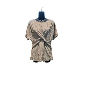 Cream Short Sleeve Top